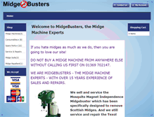 Tablet Screenshot of midgebusters.com